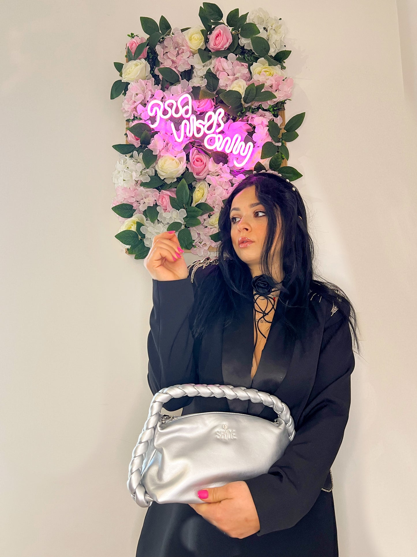 SHINE BAG Argento