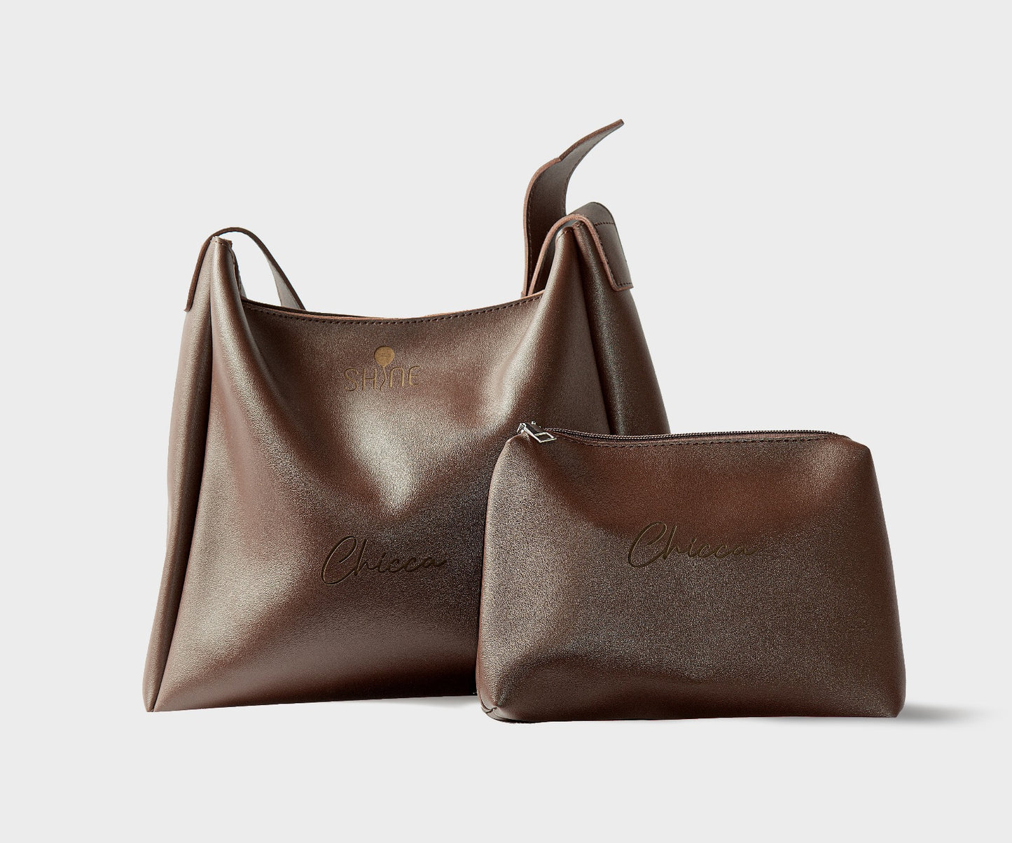 SHINE BAG SPAZIO - Testa di moro