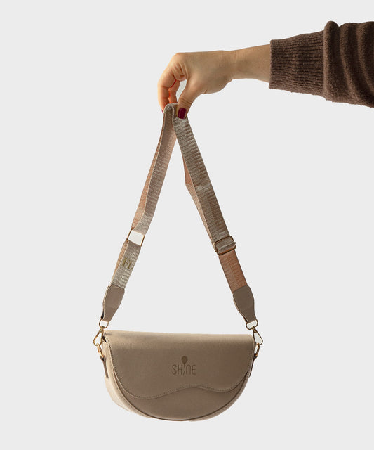 SHINE BAG LUNA - Sabbia