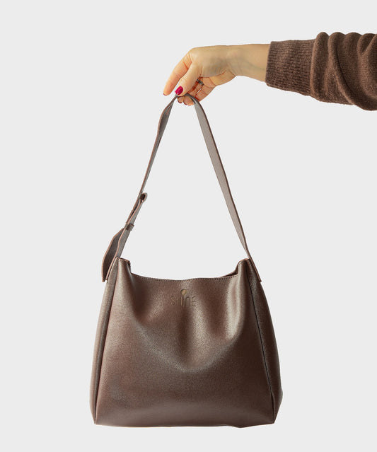 SHINE BAG SPAZIO - Testa di moro