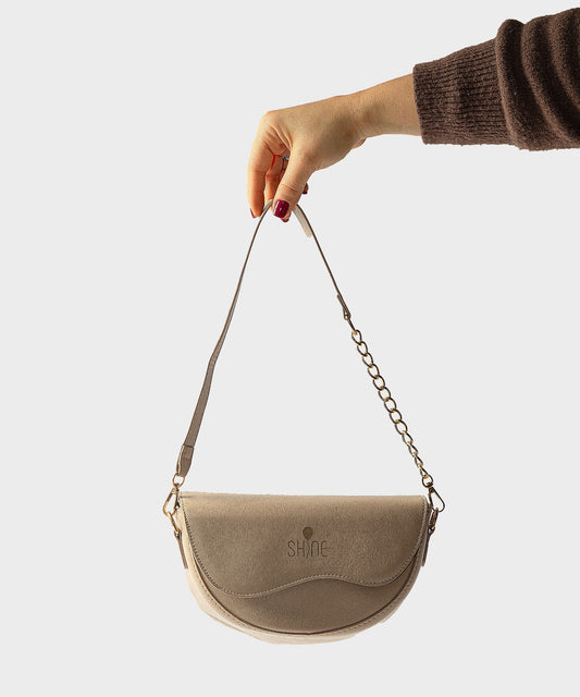 SHINE BAG LUNA - Sabbia