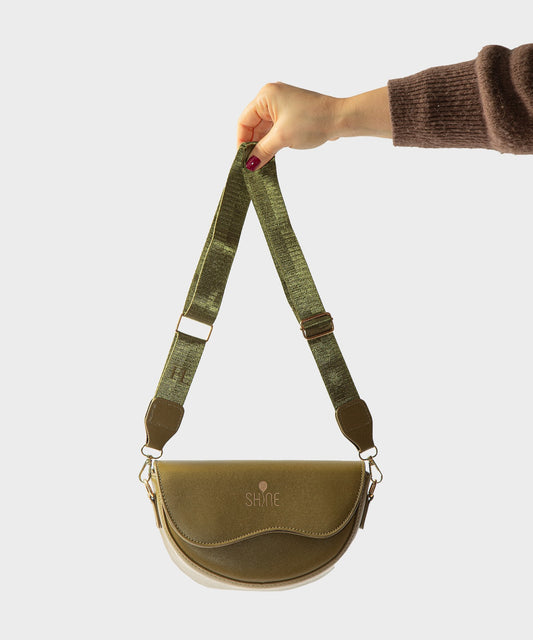 SHINE BAG LUNA - Verde militare
